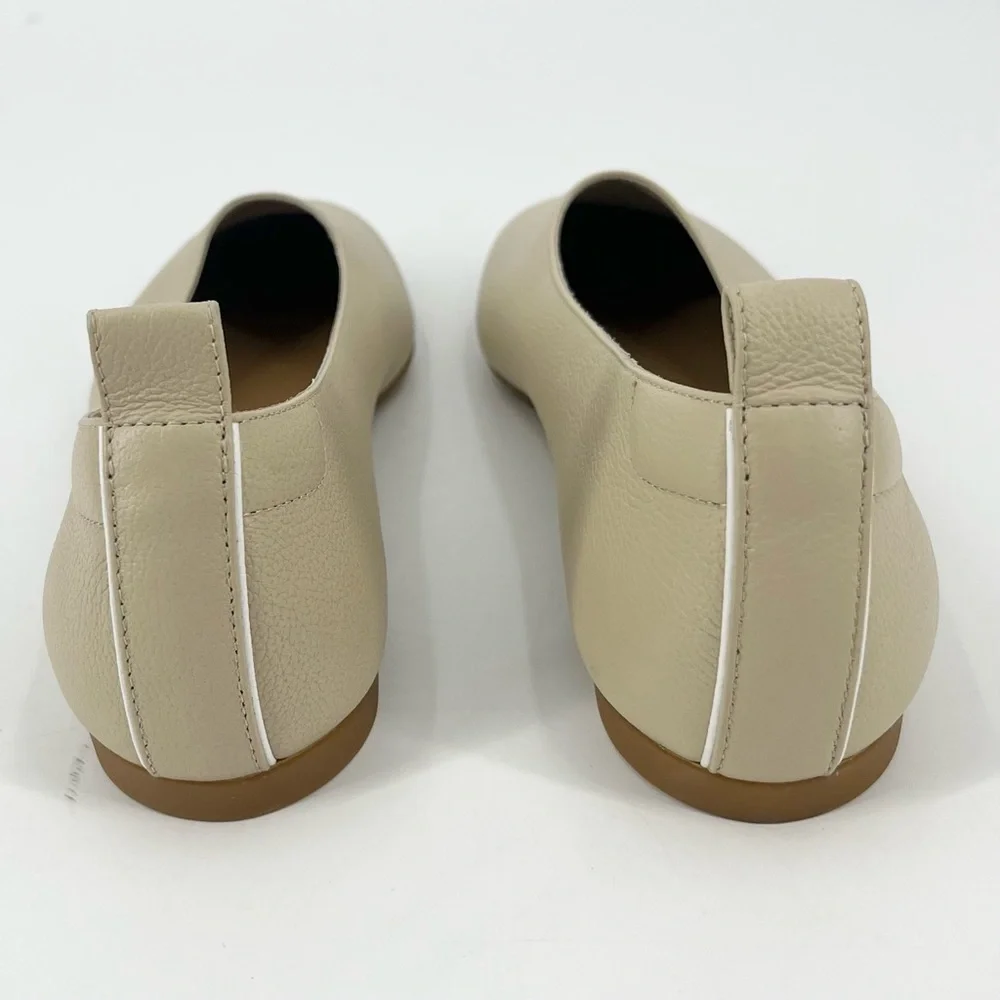 EVERLANE The Italian Leather Day Glove in Cream Flats Slip On Size 7.5 NEW_12